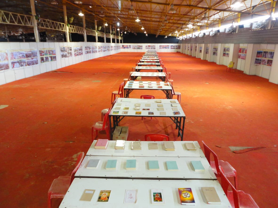 Book exhibition at Śaṅkara Yaśovaibhava, Bengaluru, May 2007